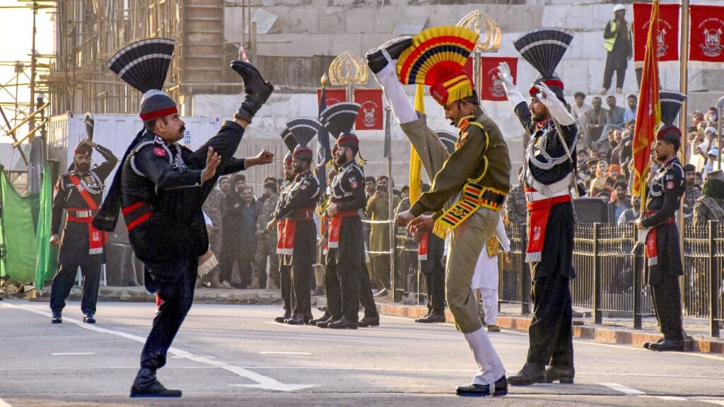 Wagah Border Flag Ceremony Between Pakistan and India